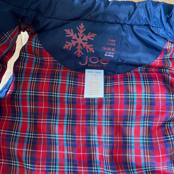 Brand new Joe Fresh sleeveless jacket.  18-24 month - Picture 4 of 5